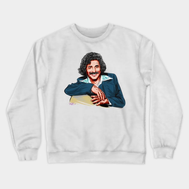 Freddy Fender - An illustration by Paul Cemmick Crewneck Sweatshirt by PLAYDIGITAL2020